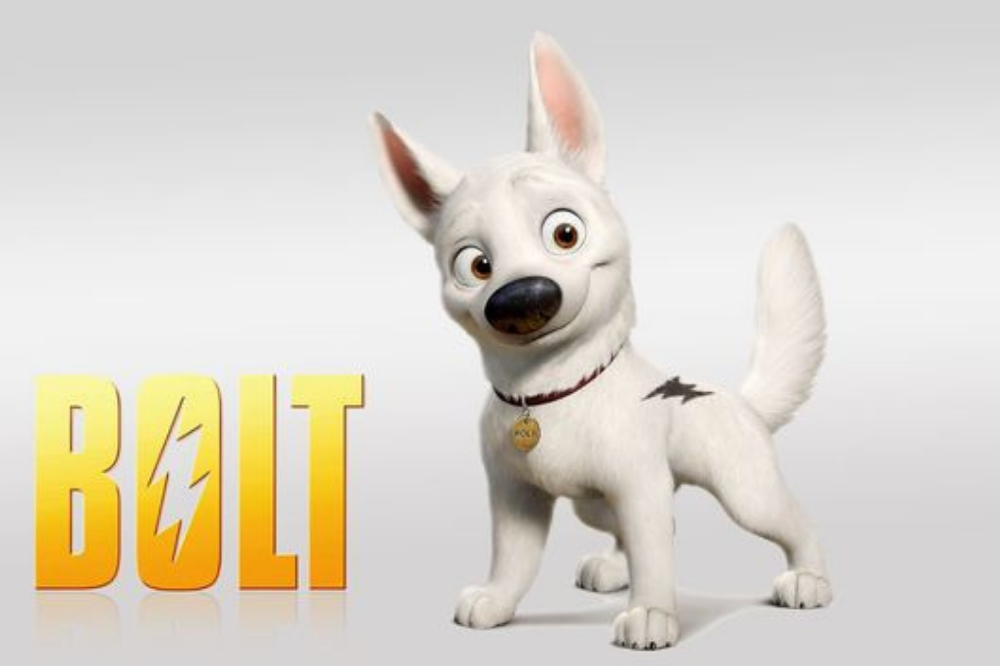 Cão da animação Bolt- OSuper Cão